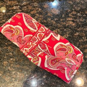 Red Vera Bradley, hot hair tool case